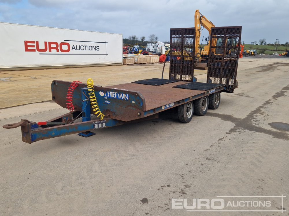Cheiftain Tri Axle Drag Low Loader Trailer, Ramps - Semi-remorque surbaissé: photos 1 Cheiftain Tri Axle Drag Low Loader Trailer, Ramps - Semi-remorque surbaissé: photos 1