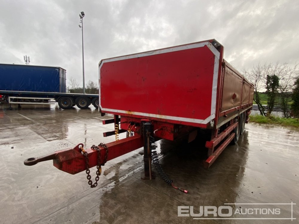 Cheiftain Twin Axle Drag Dropside Block Trailer, Air Brakes - Remorque plateau: photos 1 Cheiftain Twin Axle Drag Dropside Block Trailer, Air Brakes - Remorque plateau: photos 1