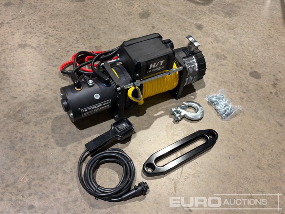 Hi-Torque HT12000 Electric Winch with Synthetic Rope, 12,000lb line pull, 3/8" x 85' Rope - Treuil: photos 1 Hi-Torque HT12000 Electric Winch with Synthetic Rope, 12,000lb line pull, 3/8" x 85' Rope - Treuil: photos 1
