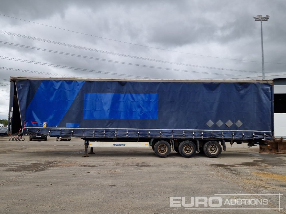 Krone Tri Axle Curtain Sider Trailer - Semi-remorque rideaux coulissants: photos 2 Krone Tri Axle Curtain Sider Trailer - Semi-remorque rideaux coulissants: photos 2