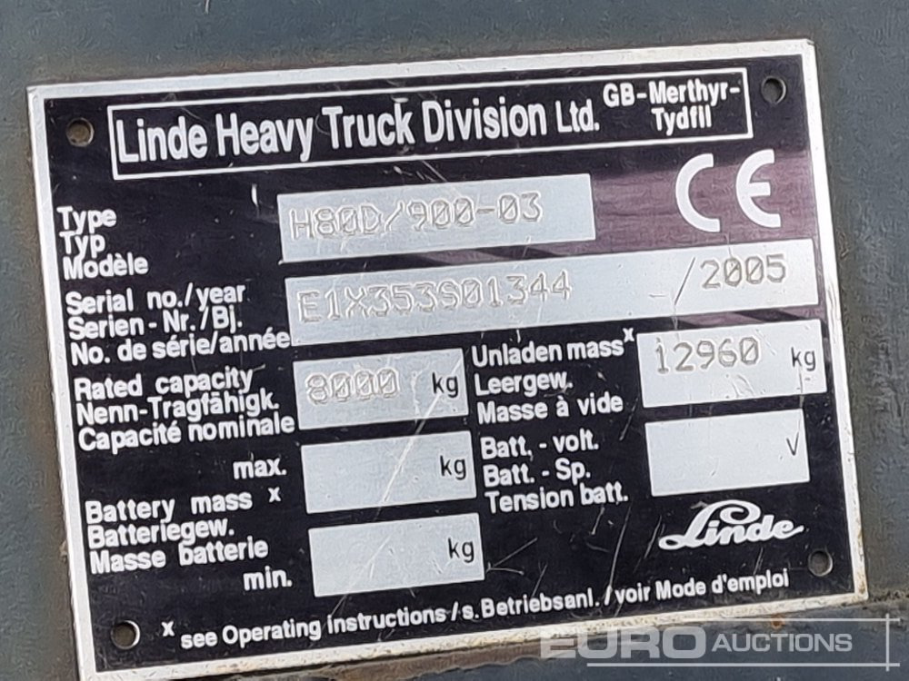Chariot élévateur Linde H80D: photos 35