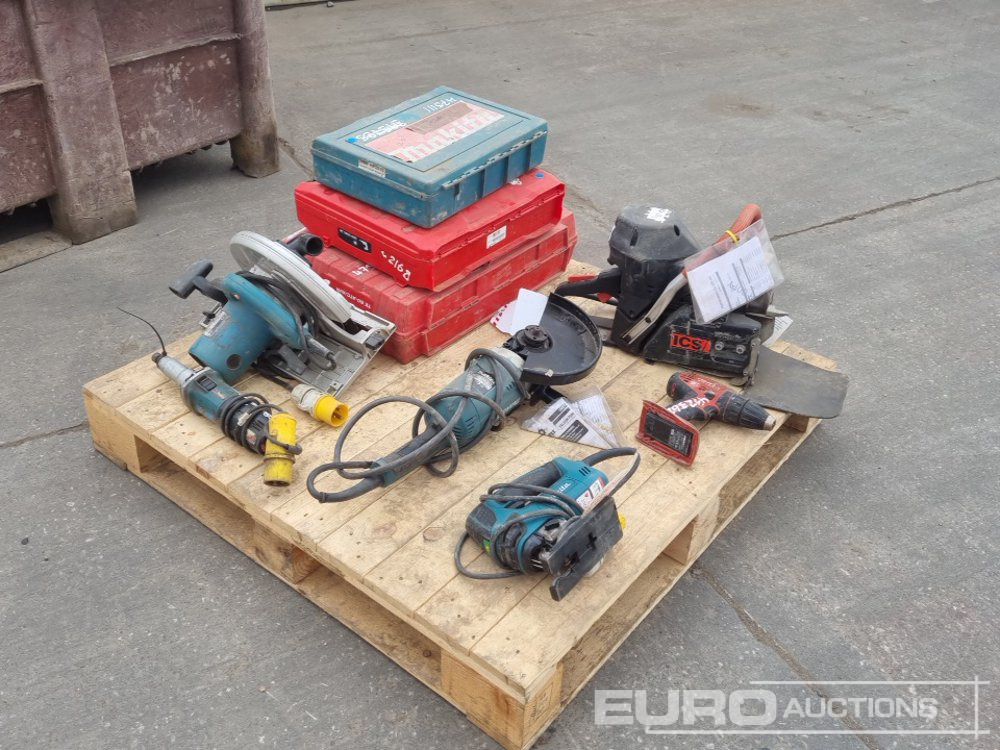 Makita 110Volt Drill, 110Volt Die Grinder, 110Volt 9" Grinder, 110Volt Rip Saw, 110Volt Jig Saw, Petrol Chainsaw Body, Hilti Battery Metal Construction Driver, Hilti 110 Volt Hammer Drill, Hilti Batte - Matériel de chantier: photos 1 Makita 110Volt Drill, 110Volt Die Grinder, 110Volt 9" Grinder, 110Volt Rip Saw, 110Volt Jig Saw, Petrol Chainsaw Body, Hilti Battery Metal Construction Driver, Hilti 110 Volt Hammer Drill, Hilti Batte - Matériel de chantier: photos 1