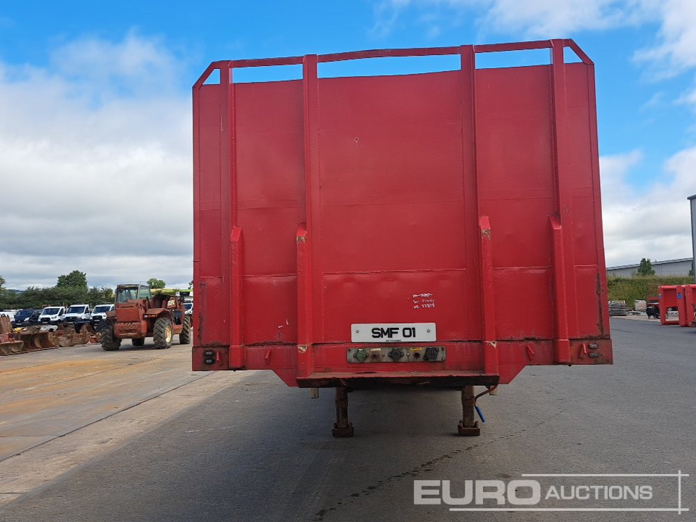 Semi-remorque plateau Montracon 45' Tri Axle Flat Trailer, Goal Post Sockets: photos 8