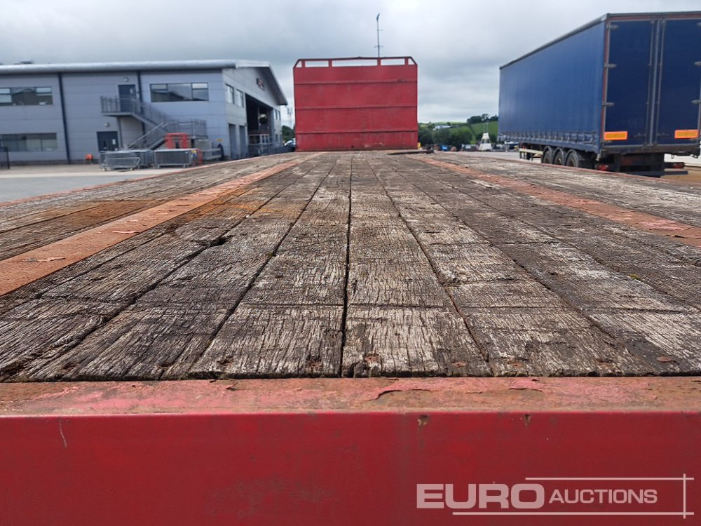 Semi-remorque plateau Montracon 45' Tri Axle Flat Trailer, Goal Post Sockets: photos 18