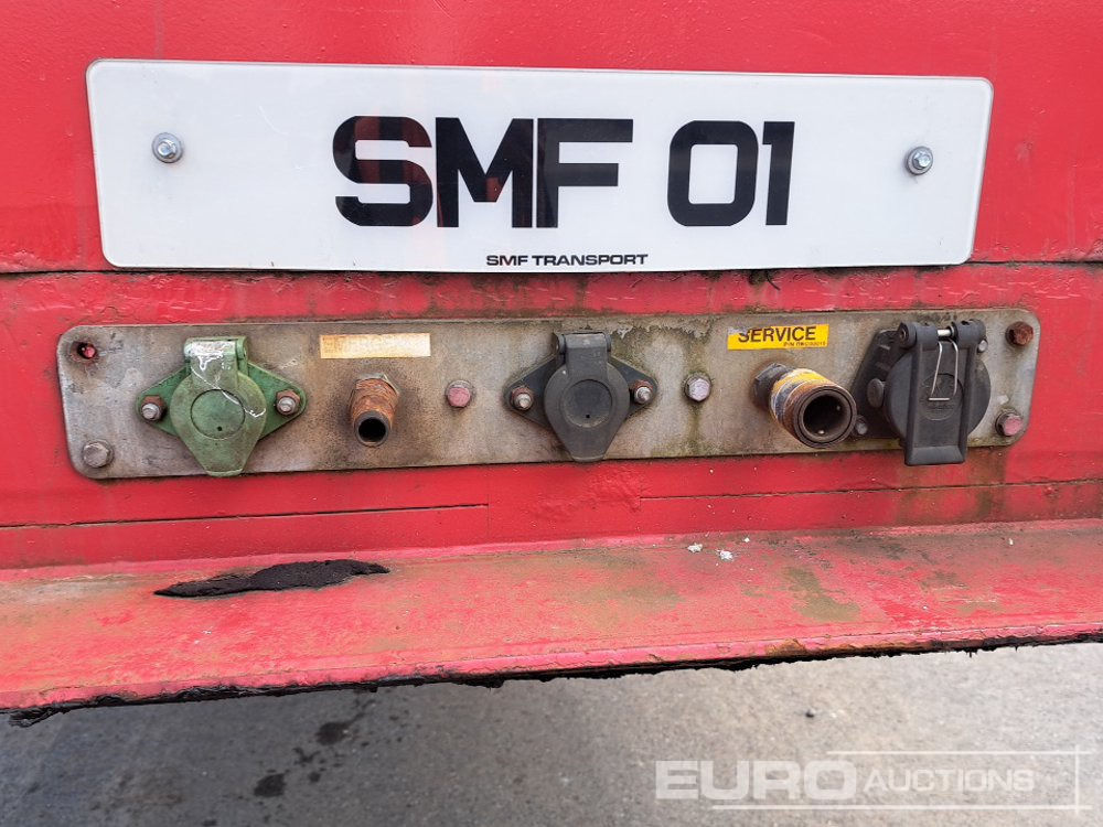 Semi-remorque plateau Montracon 45' Tri Axle Flat Trailer, Goal Post Sockets: photos 19
