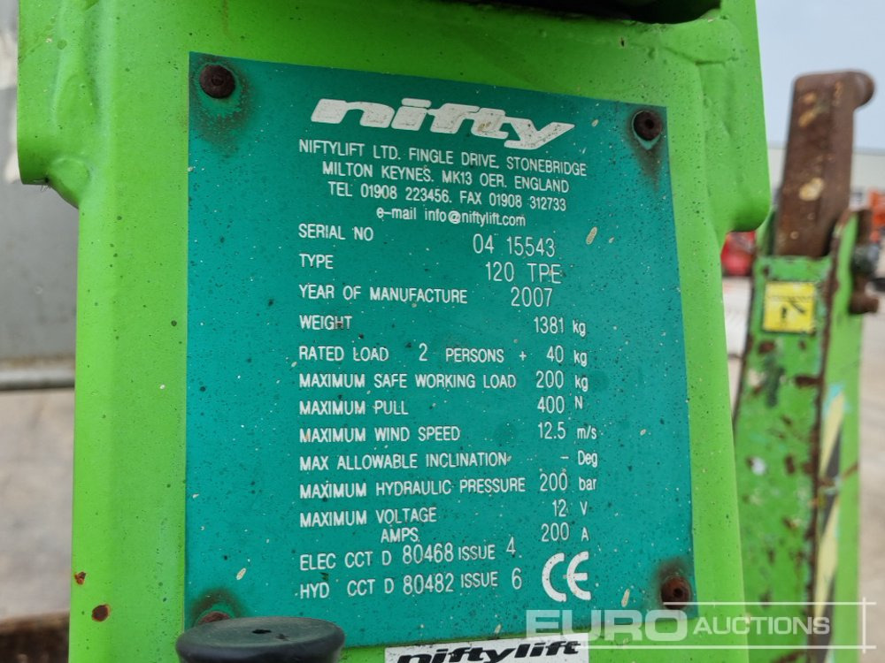Niftylift 120TPE - Nacelle: photos 2 Niftylift 120TPE - Nacelle: photos 2