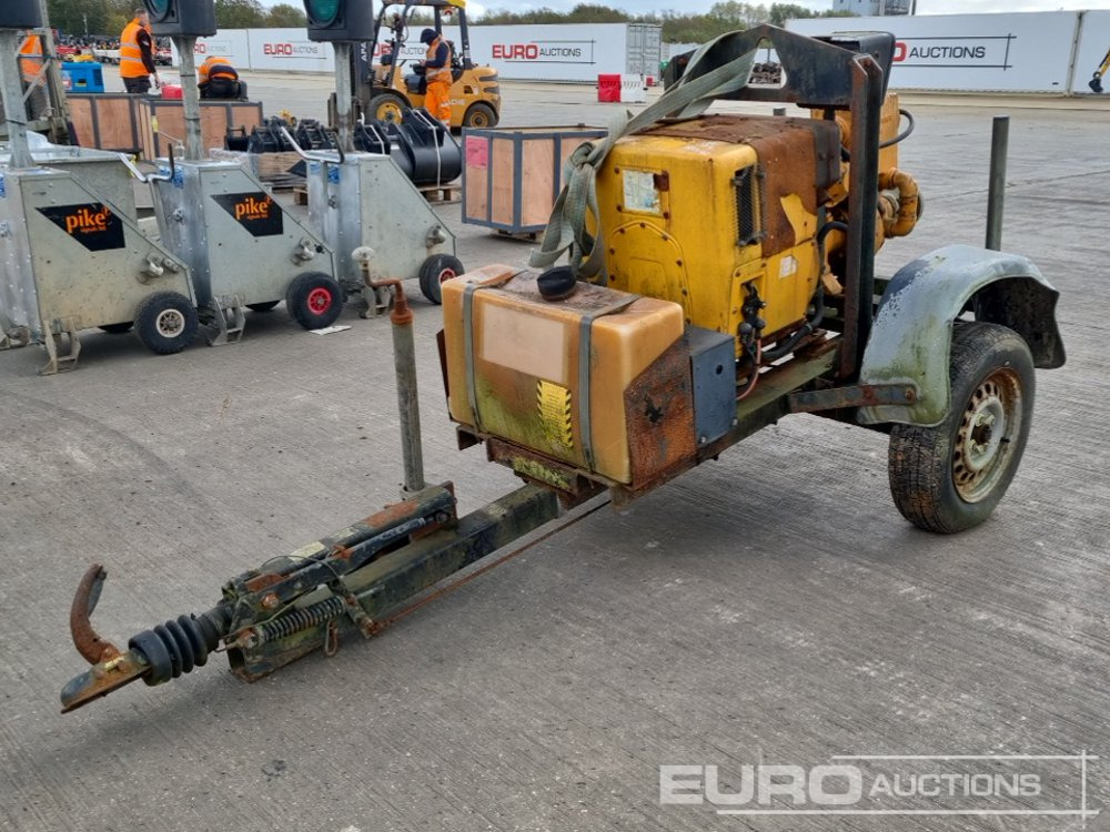 Single Axle 4" Water Pump, Hatz Engine - Pompe à eau: photos 1 Single Axle 4" Water Pump, Hatz Engine - Pompe à eau: photos 1