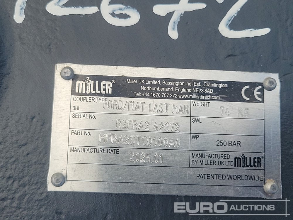Attache rapide Unused 2025 Miller Manual QH 45mm Pin to suit 4-6 Ton Excavator: photos 15