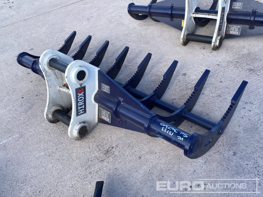 Unused 72" Hirox Rake 65mm Pin to suit 13 Ton Excavator - Godet: photos 4 Unused 72" Hirox Rake 65mm Pin to suit 13 Ton Excavator - Godet: photos 4