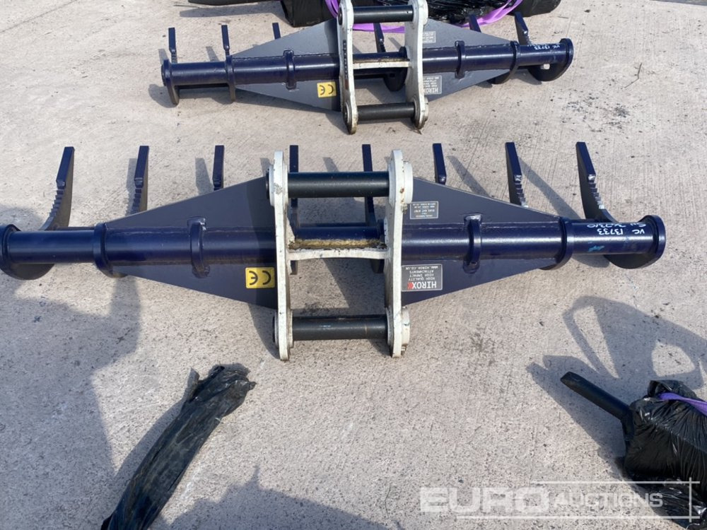 Unused 72" Hirox Rake 65mm Pin to suit 13 Ton Excavator - Godet: photos 3 Unused 72" Hirox Rake 65mm Pin to suit 13 Ton Excavator - Godet: photos 3