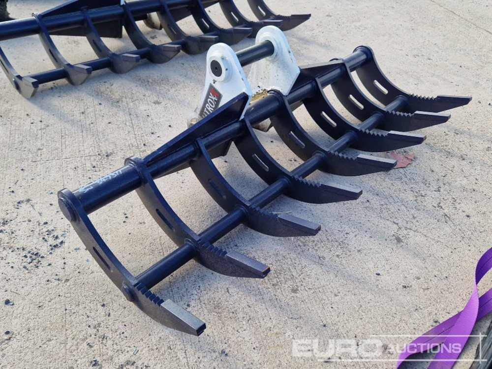 Unused 72" Hirox Rake 65mm Pin to suit 13 Ton Excavator - Godet: photos 4 Unused 72" Hirox Rake 65mm Pin to suit 13 Ton Excavator - Godet: photos 4