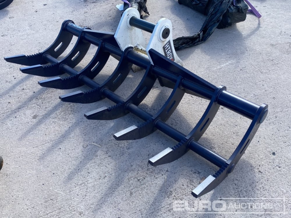 Unused 72" Hirox Rake 65mm Pin to suit 13 Ton Excavator - Godet: photos 1 Unused 72" Hirox Rake 65mm Pin to suit 13 Ton Excavator - Godet: photos 1