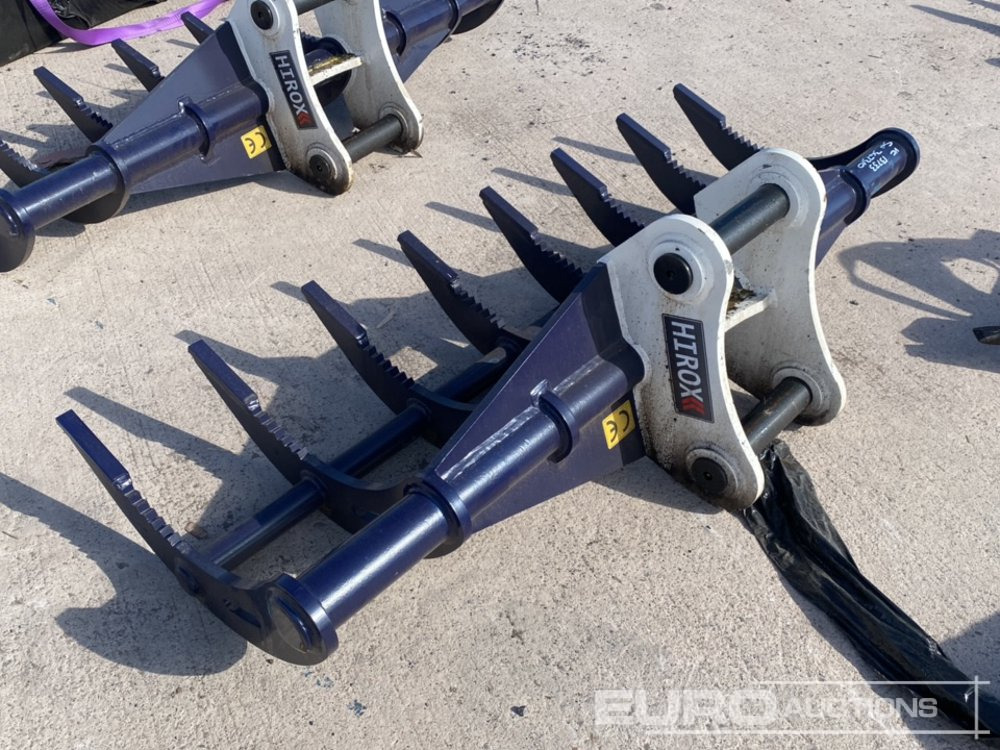 Unused 72" Hirox Rake 65mm Pin to suit 13 Ton Excavator - Godet: photos 2 Unused 72" Hirox Rake 65mm Pin to suit 13 Ton Excavator - Godet: photos 2