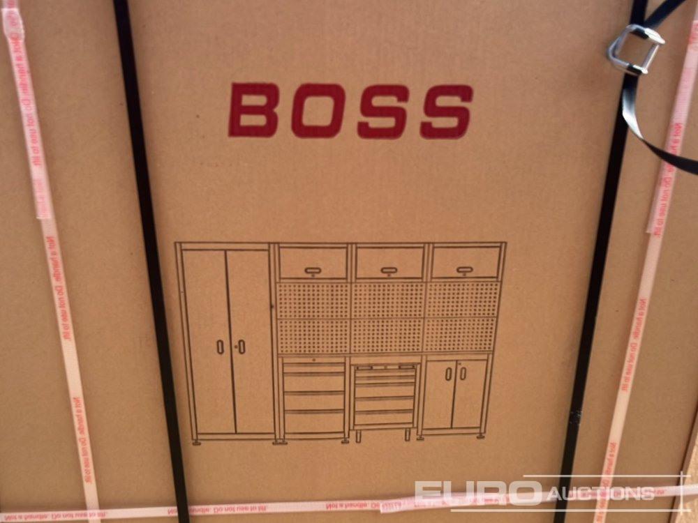 Équipement de garage Unused Boss 2.6m 9 Drawer, 5 Cabinet Tool Station: photos 24
