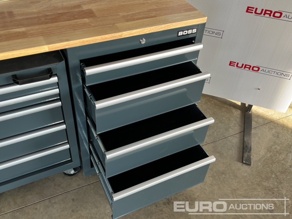 Équipement de garage Unused Boss 2.6m 9 Drawer, 5 Cabinet Tool Station: photos 10