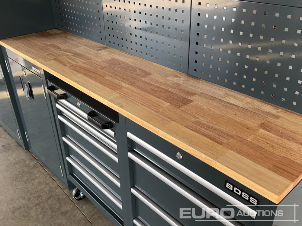 Équipement de garage Unused Boss 2.6m 9 Drawer, 5 Cabinet Tool Station: photos 17