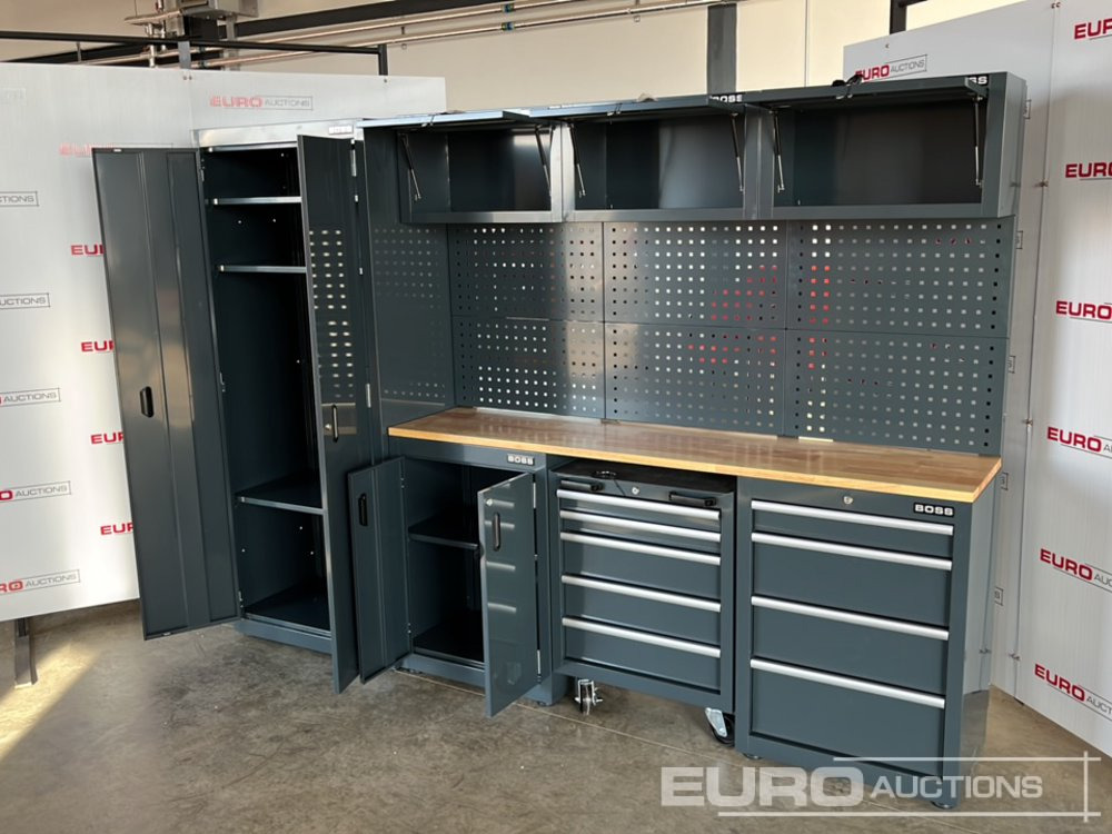 Équipement de garage Unused Boss 2.6m 9 Drawer, 5 Cabinet Tool Station: photos 6