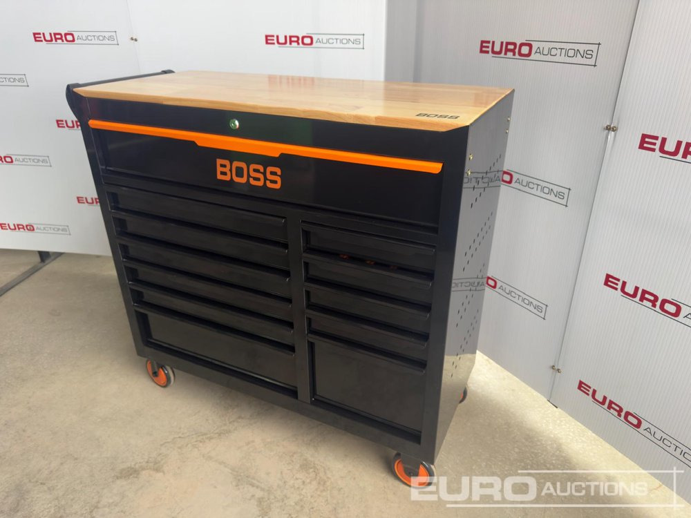 Unused Boss Wheeled Tool Trolley, 523pcs Tool Kit, Worktop (Black) - Équipement de garage: photos 3 Unused Boss Wheeled Tool Trolley, 523pcs Tool Kit, Worktop (Black) - Équipement de garage: photos 3