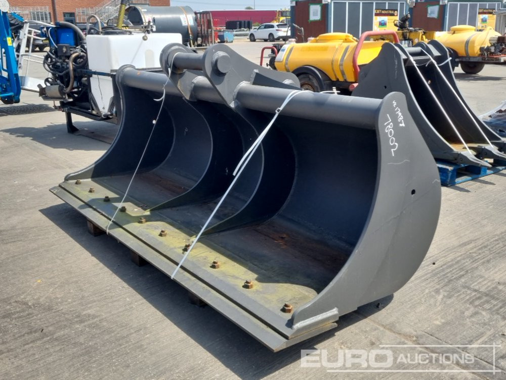 Unused Miller 108" Ditching Bucket 100mm Pin to suit 40 Ton Excavator - Godet: photos 1 Unused Miller 108" Ditching Bucket 100mm Pin to suit 40 Ton Excavator - Godet: photos 1