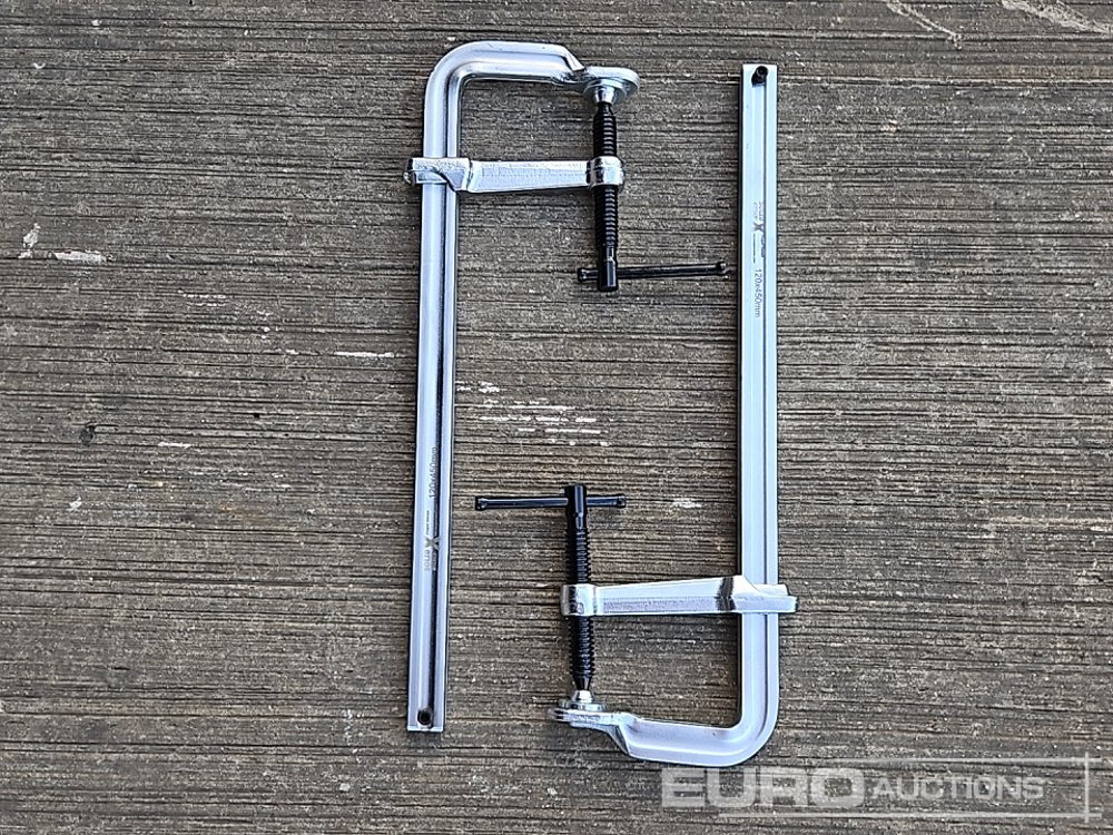 Unused Solid X Forged Welding Clamps 120mm x 450mm (2 Pieces) - Matériel de chantier: photos 2 Unused Solid X Forged Welding Clamps 120mm x 450mm (2 Pieces) - Matériel de chantier: photos 2