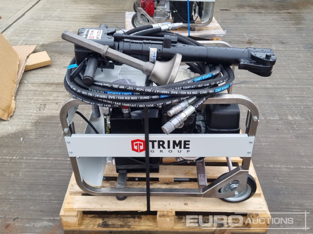 Unused Trime Hydraulic Power Pack, Honda Engine, Hydraulic Hand Held Breaker, Hydraulic Hose, Chisel - Travaux routiers: photos 2 Unused Trime Hydraulic Power Pack, Honda Engine, Hydraulic Hand Held Breaker, Hydraulic Hose, Chisel - Travaux routiers: photos 2