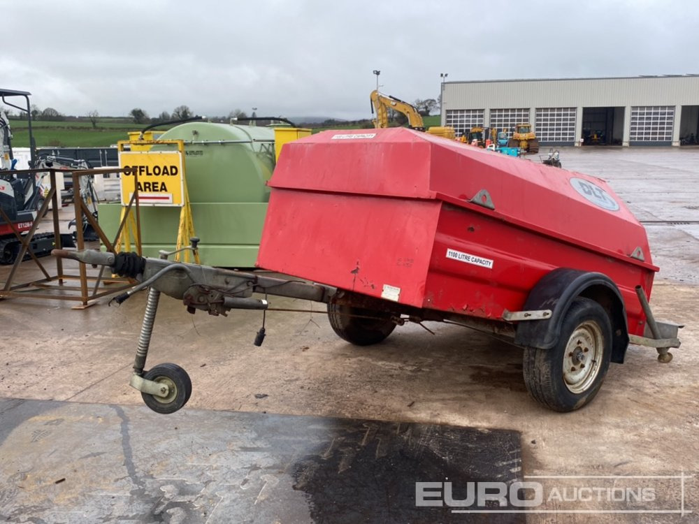 Western 1100 Litre Single Axle Bunded Fuel Bowser, 12 Volt Pump - Cuve de stockage: photos 1 Western 1100 Litre Single Axle Bunded Fuel Bowser, 12 Volt Pump - Cuve de stockage: photos 1