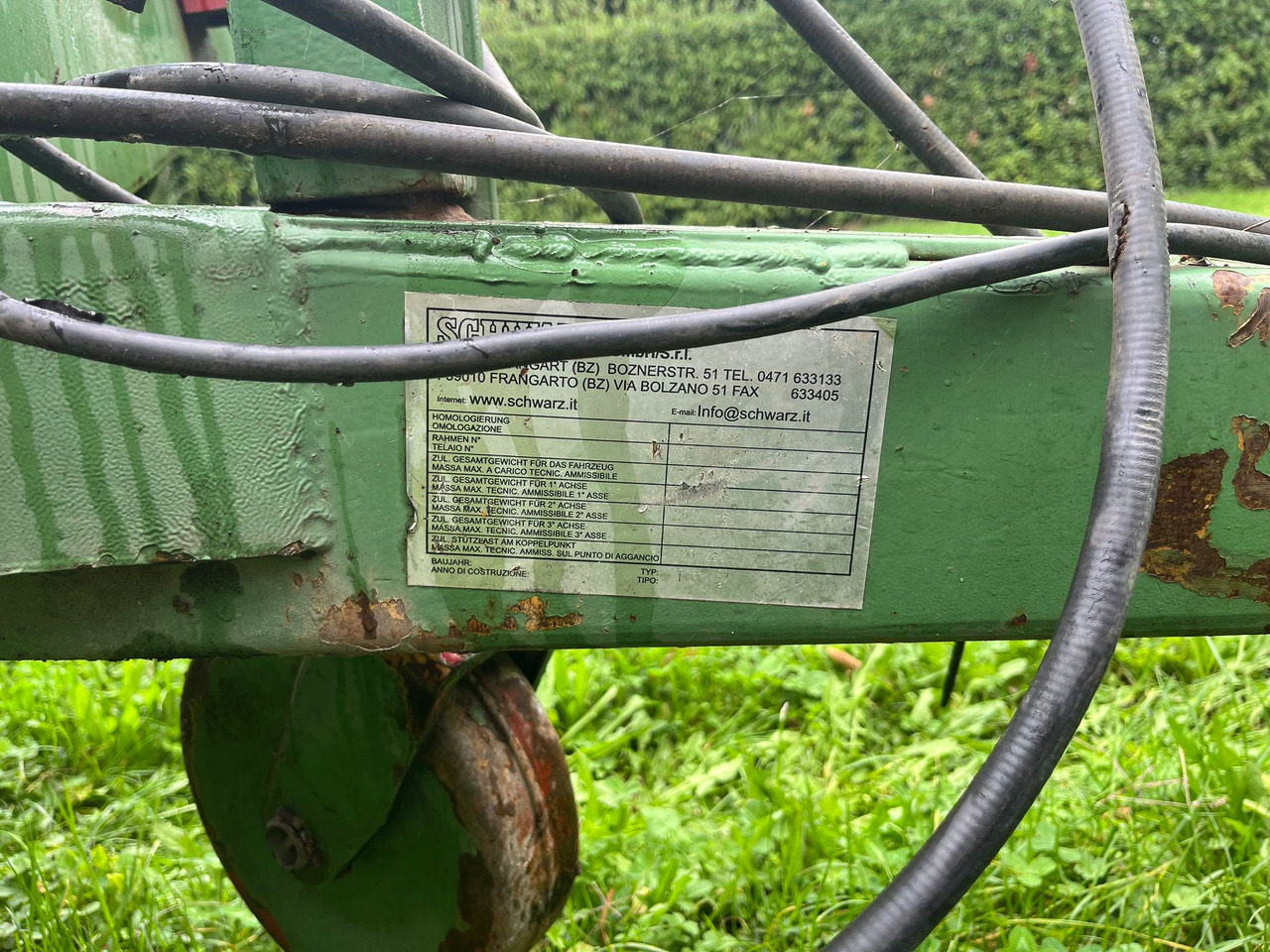 Rimorchio usato Schwarz t6057 - Remorque plateau agricole: photos 4 Rimorchio usato Schwarz t6057 - Remorque plateau agricole: photos 4