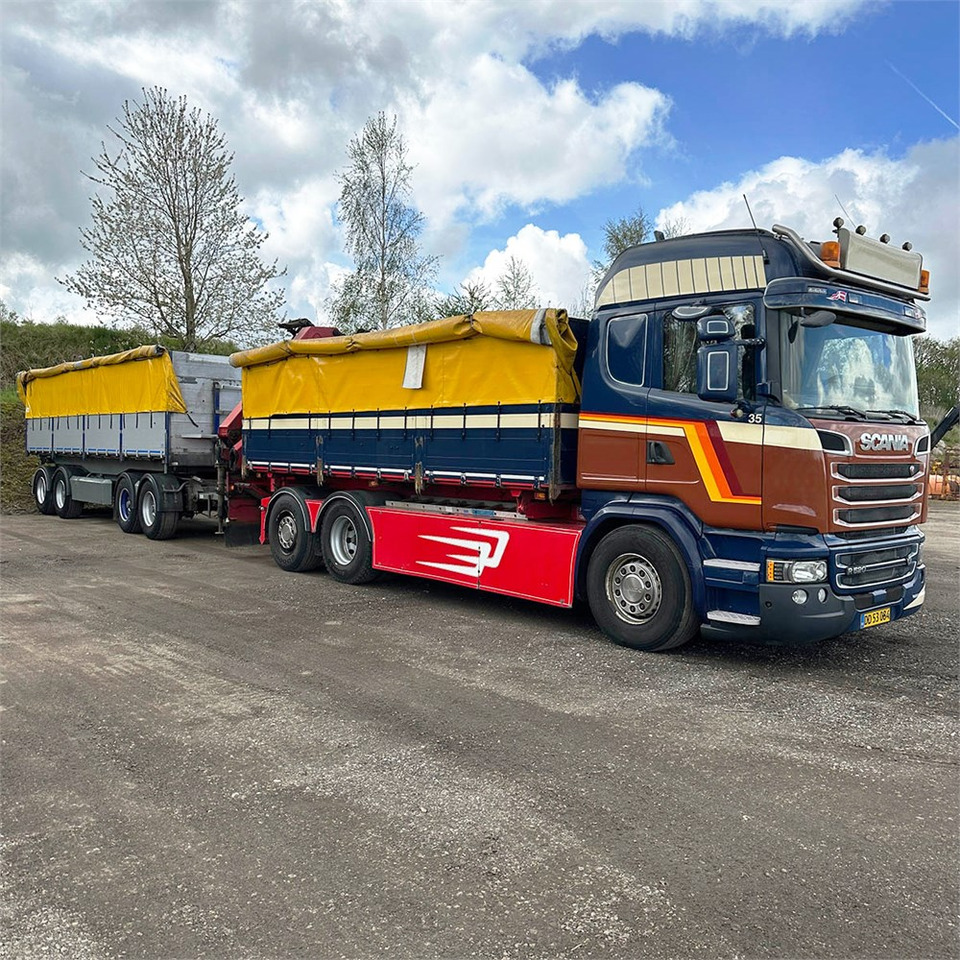 Scania P,G,R-serien R520 - Camion benne, Camion grue: photos 1 Scania P,G,R-serien R520 - Camion benne, Camion grue: photos 1