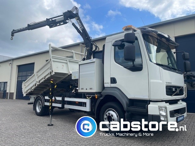 Volvo FL 240 4x2 Euro 5 - Kipper - MKG HLK 45 a2 Autolaadkraan - Bouwjaar 2012 - APK 18-10-2025 - ORIGINAL Km 35.640 !!!! - Good condition !! - Camion benne, Camion grue: photos 1 Volvo FL 240 4x2 Euro 5 - Kipper - MKG HLK 45 a2 Autolaadkraan - Bouwjaar 2012 - APK 18-10-2025 - ORIGINAL Km 35.640 !!!! - Good condition !! - Camion benne, Camion grue: photos 1