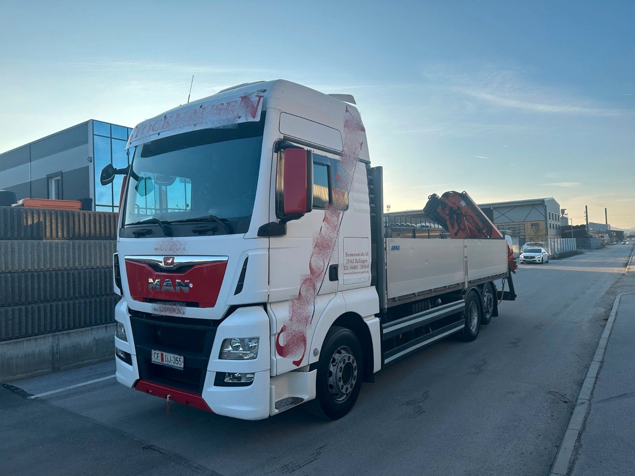 MAN TGX 26.440 6X2 Intarder ATLAS 165 - Camion plateau, Camion grue: photos 2 MAN TGX 26.440 6X2 Intarder ATLAS 165 - Camion plateau, Camion grue: photos 2
