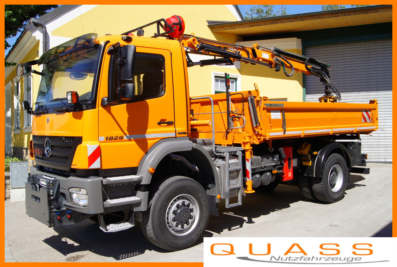 MERCEDES-BENZ AXOR 1829 4x4/EURO 5/ATLAS 65.2/MEILLER/Winterdienst - Engin de déneigement: photos 1 MERCEDES-BENZ AXOR 1829 4x4/EURO 5/ATLAS 65.2/MEILLER/Winterdienst - Engin de déneigement: photos 1