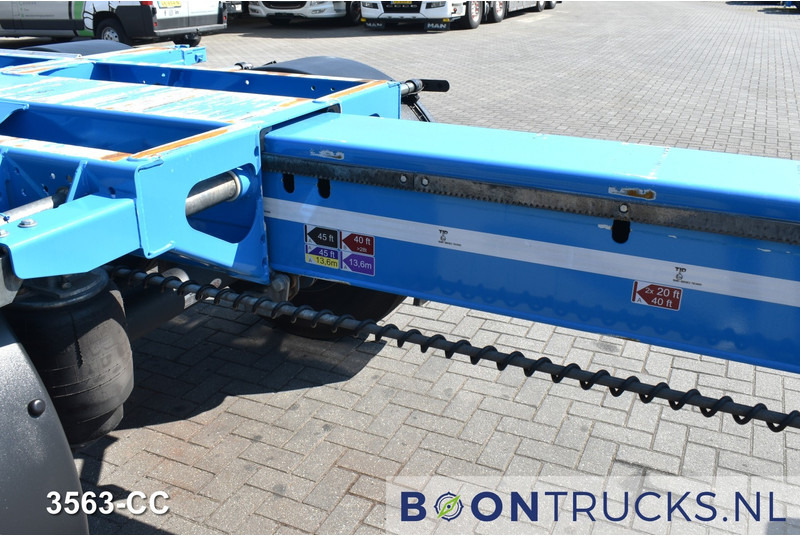 Semi-remorque porte-conteneur/ Caisse mobile D-Tec FLEXITRAILER | 2x20-30-40-45ft HC * 3x EXTENDABLE * ADR * DISC BRAKES * APK 12-2025: photos 12
