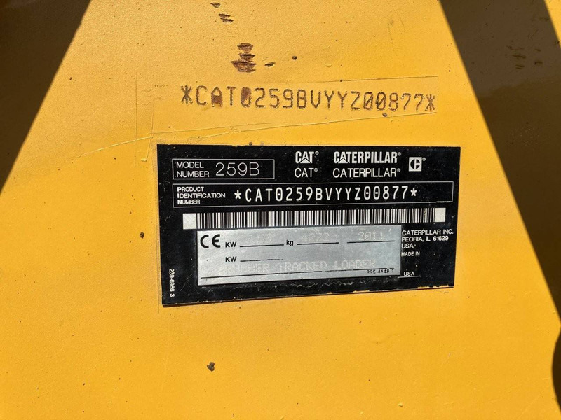 Chargeuse sur chenilles Caterpillar 259B: photos 17