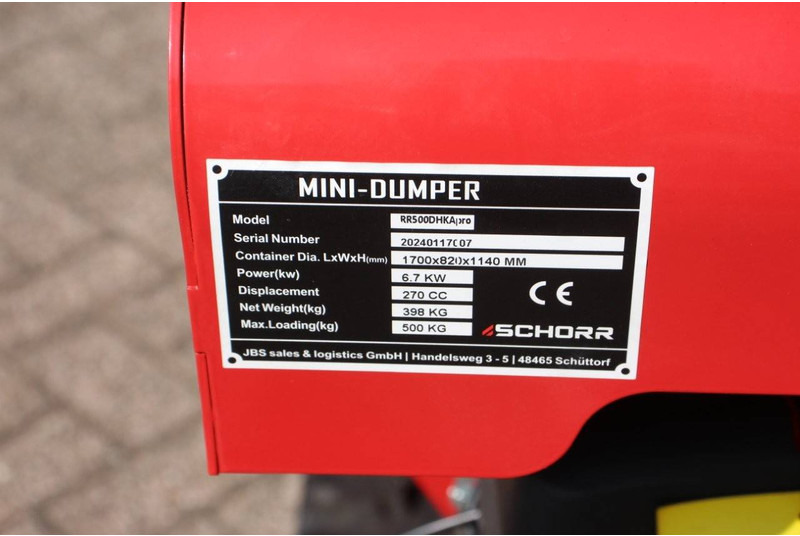 Mini tombereau neuf Schorr RR500DHKApro: photos 17