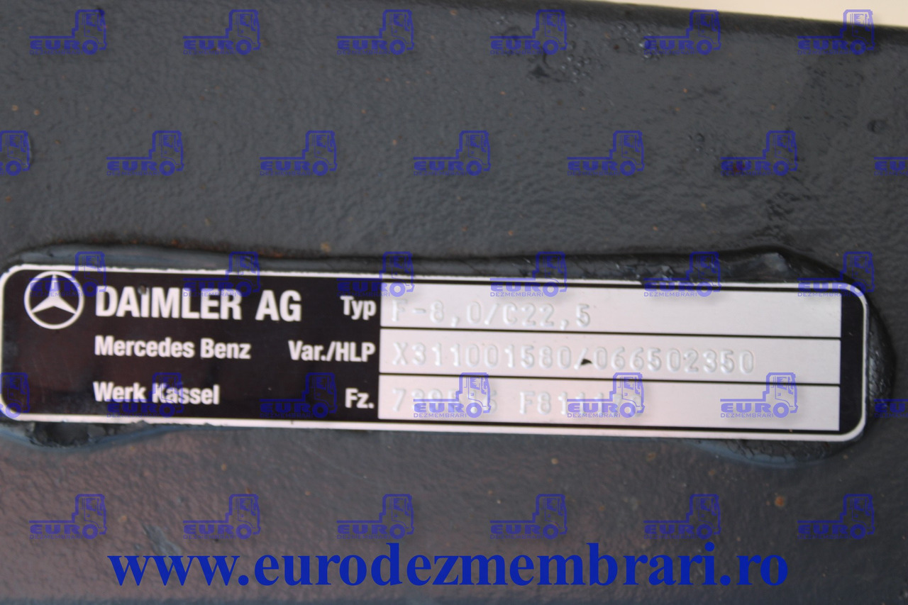 AXA FATA F8-0-C22,5 MERCEDES ACTROS A9633310101, X311001580, 066502350 - Essieu avant pour Camion: photos 3 AXA FATA F8-0-C22,5 MERCEDES ACTROS A9633310101, X311001580, 066502350 - Essieu avant pour Camion: photos 3