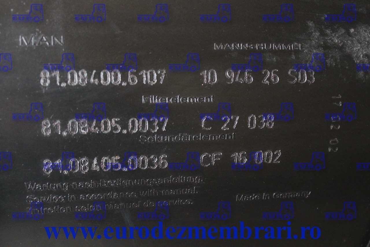 CARCASA FILTRU AER MAN TGX 81.08400.6107 - Filtre à air pour Camion: photos 3 CARCASA FILTRU AER MAN TGX 81.08400.6107 - Filtre à air pour Camion: photos 3
