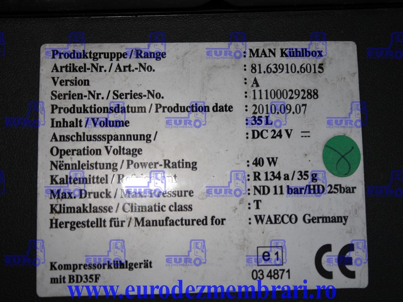 FRIGIDER MAN TGA TGX 81.63910.6015, 81.63910.6022, 81.63910.6024, 81.63910.6032 - Cabine et intérieur pour Camion: photos 3 FRIGIDER MAN TGA TGX 81.63910.6015, 81.63910.6022, 81.63910.6024, 81.63910.6032 - Cabine et intérieur pour Camion: photos 3