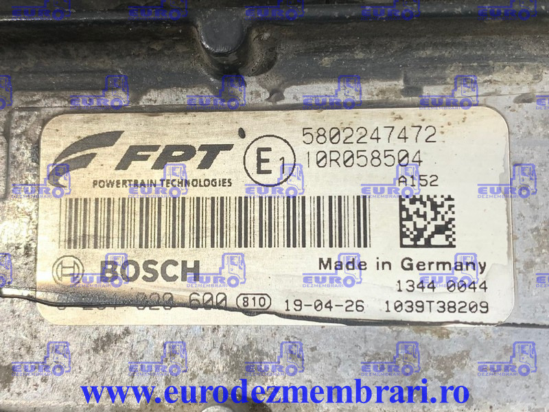 KIT PORNIRE IVECO S-WAY CURSOR 11 E6 480CP 5802247472, 5802368283 - Bloc de gestion pour Camion: photos 2 KIT PORNIRE IVECO S-WAY CURSOR 11 E6 480CP 5802247472, 5802368283 - Bloc de gestion pour Camion: photos 2