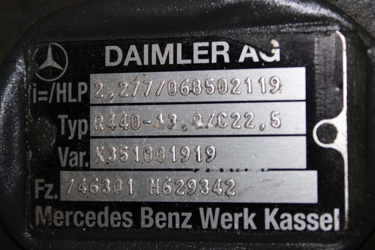 Mercedes-Benz R=2,277 R440-13 - Différentiel pour Camion: photos 3 Mercedes-Benz R=2,277 R440-13 - Différentiel pour Camion: photos 3