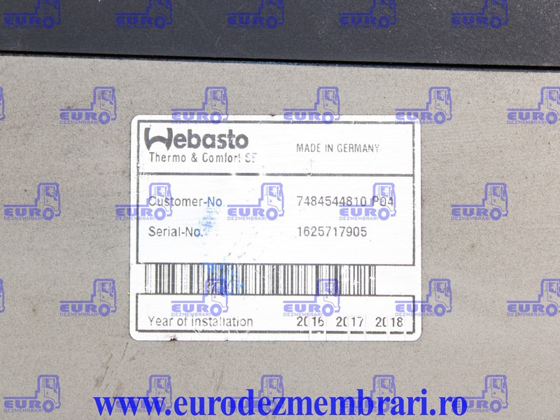 SIROCOU RENAULT T AIR TOP EVO 2000 7484544810 - Chauffage/ Ventilation pour Camion: photos 4 SIROCOU RENAULT T AIR TOP EVO 2000 7484544810 - Chauffage/ Ventilation pour Camion: photos 4