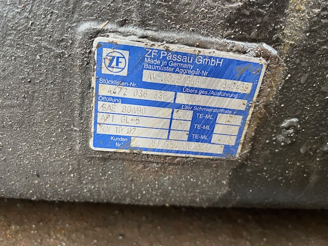 ZF AV 132 S / 90 - Essieu arrière pour Bus: photos 1 ZF AV 132 S / 90 - Essieu arrière pour Bus: photos 1