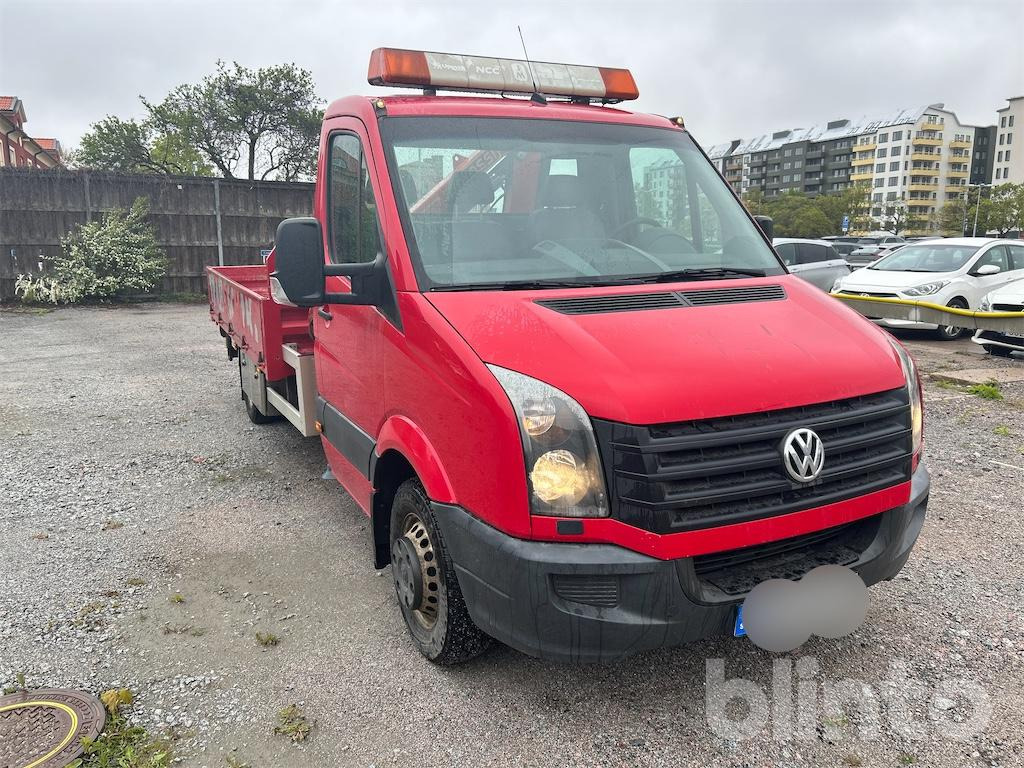 Volkswagen Crafter 50 flakbil med kran - Camion: photos 3 Volkswagen Crafter 50 flakbil med kran - Camion: photos 3