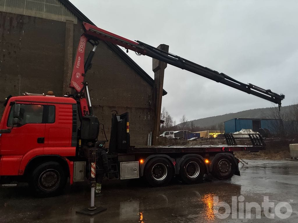 Camion ampliroll, Camion grue MAN TGA 35.480 8X4-4 BL: photos 36