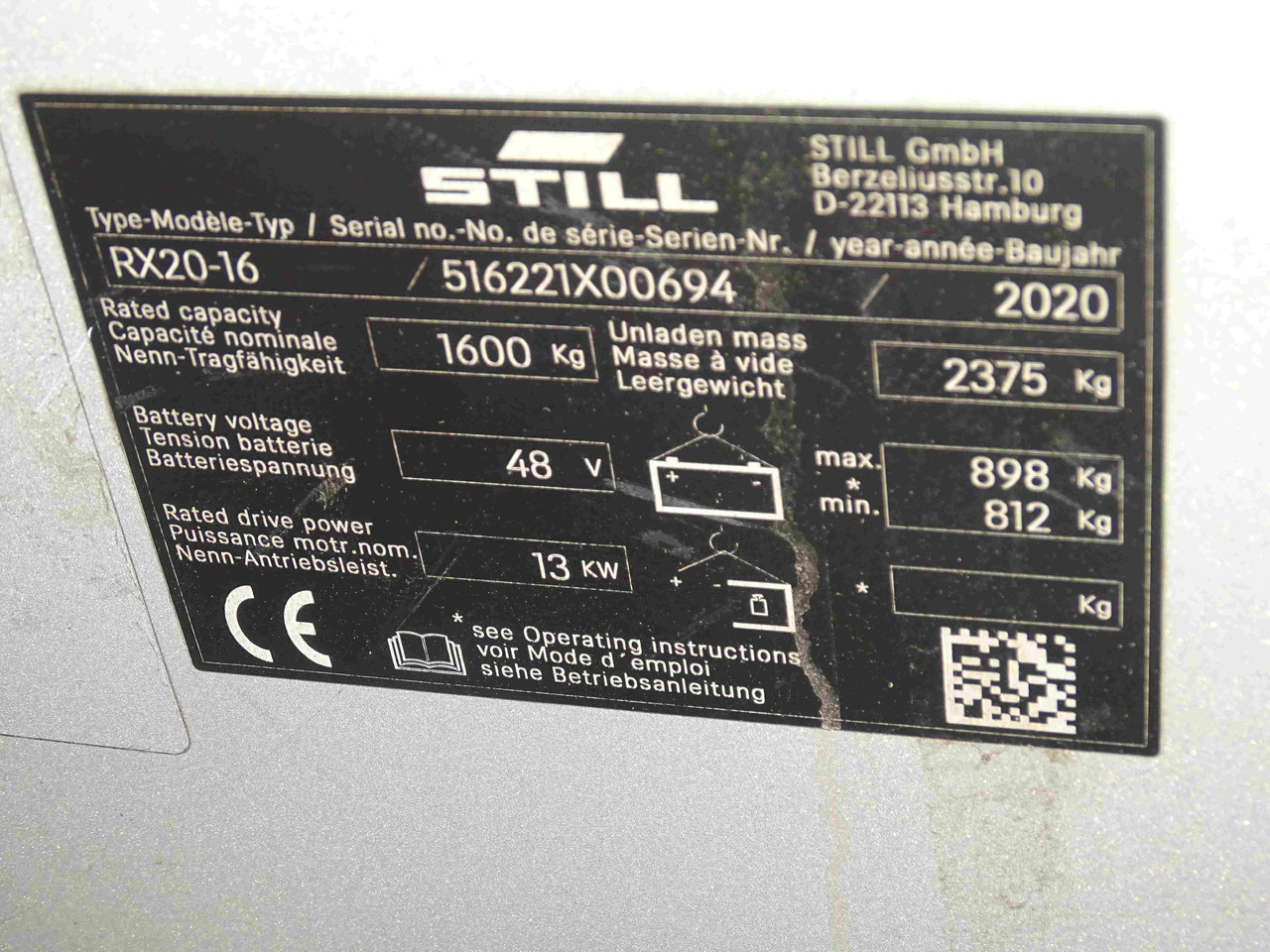 Still RX20-16 - Chariot élévateur électrique: photos 5 Still RX20-16 - Chariot élévateur électrique: photos 5