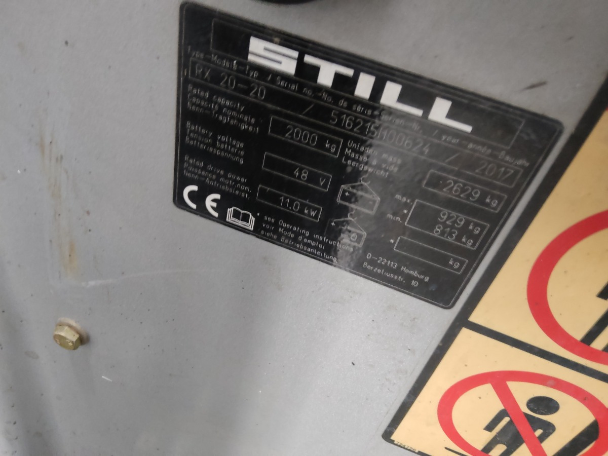 Still RX20-20 - Chariot élévateur électrique: photos 5 Still RX20-20 - Chariot élévateur électrique: photos 5