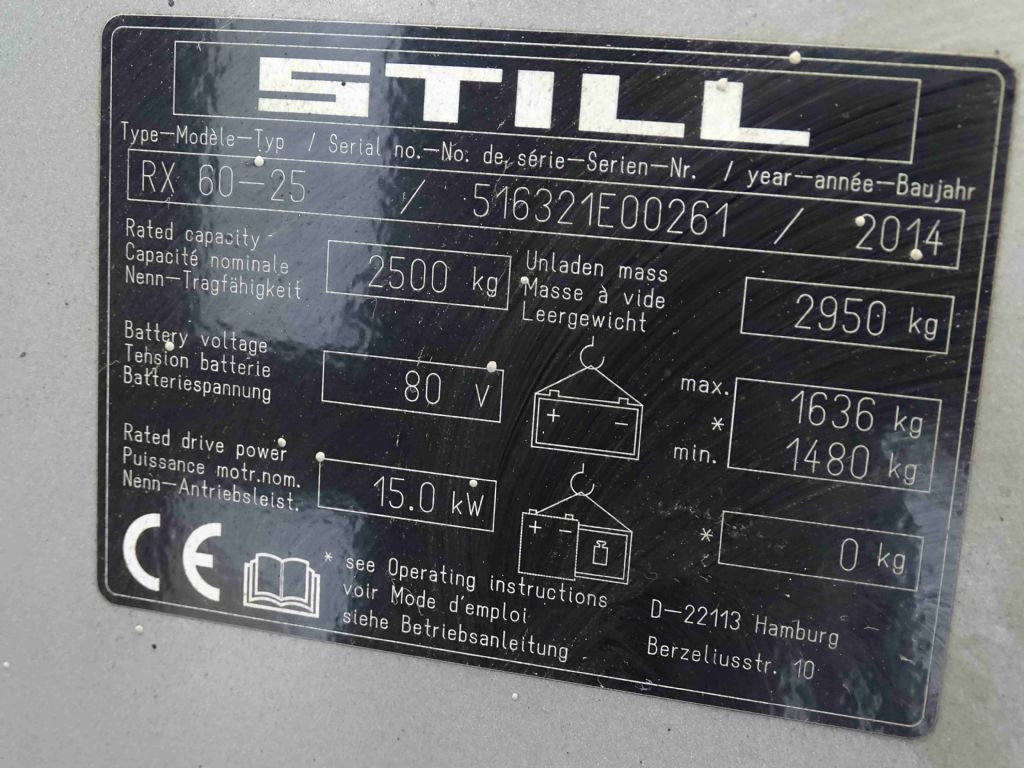 Still RX60-25 - Chariot élévateur électrique: photos 5 Still RX60-25 - Chariot élévateur électrique: photos 5