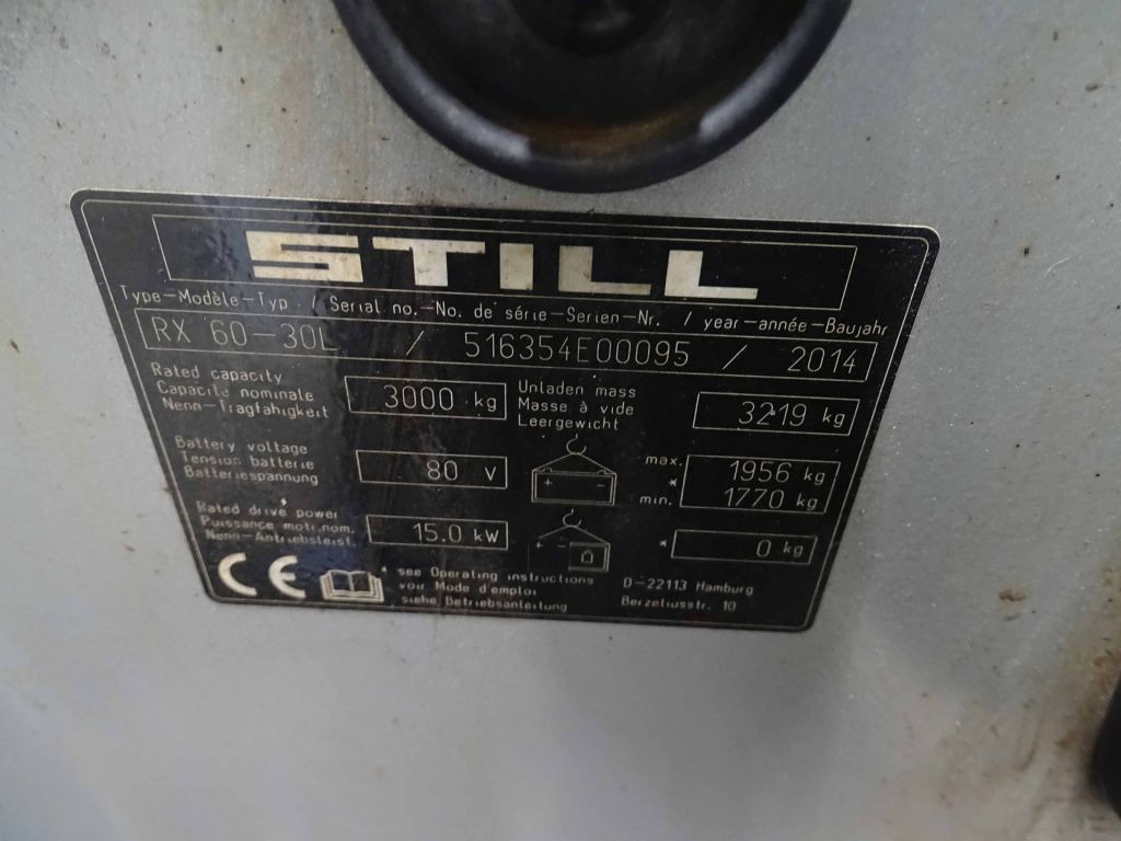 Chariot élévateur électrique Still RX60-30L: photos 6 Chariot élévateur électrique Still RX60-30L: photos 6