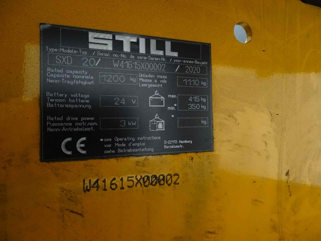 Still SXD20 - Gerbeur: photos 5 Still SXD20 - Gerbeur: photos 5