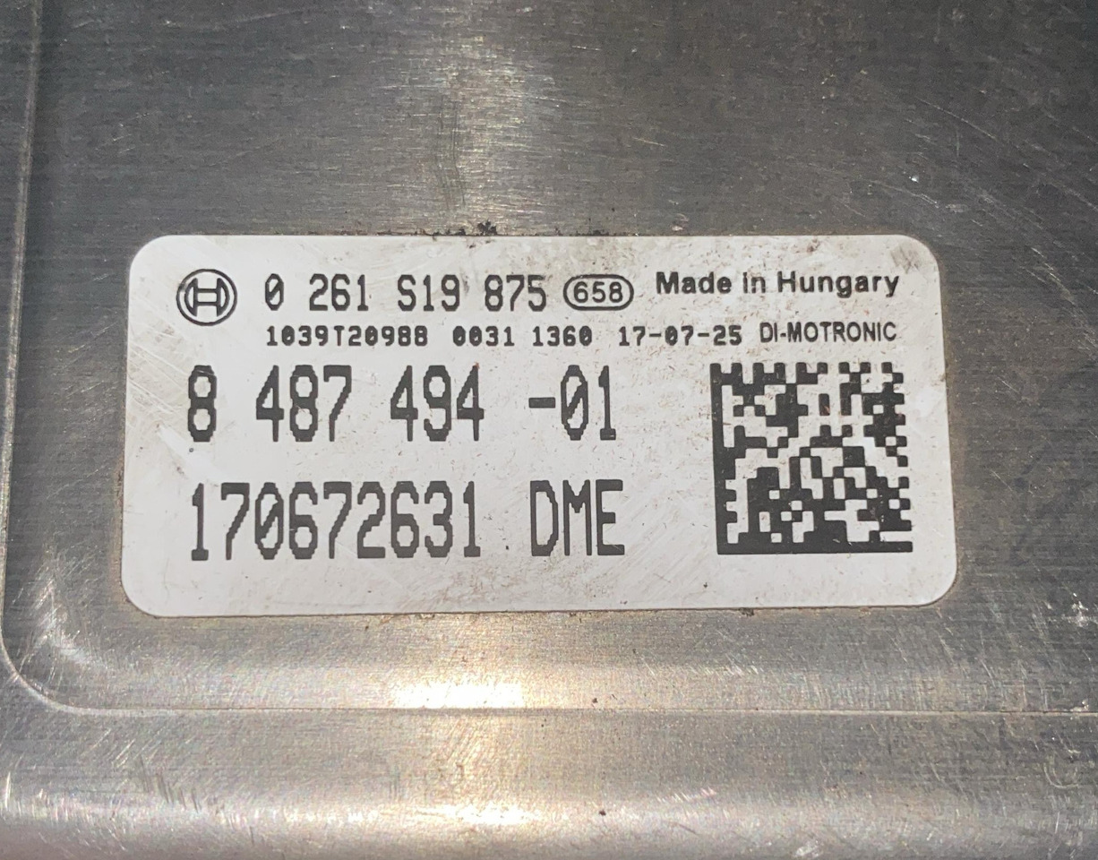 BMW Calculator 8487494 - Bloc de gestion: photos 4 BMW Calculator 8487494 - Bloc de gestion: photos 4