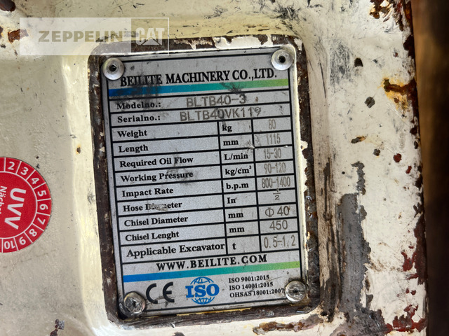 BEILITE Machinery Co., Ltd. Beili Hammer BLTB40 - Marteau hydraulique pour Engins de chantier: photos 3 BEILITE Machinery Co., Ltd. Beili Hammer BLTB40 - Marteau hydraulique pour Engins de chantier: photos 3